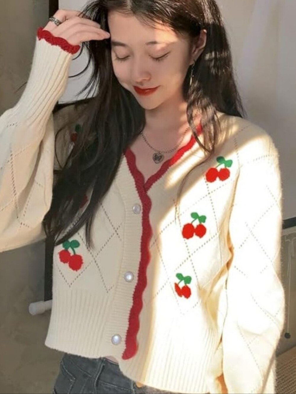Women's Y2K Kawaii Knit Sweater
